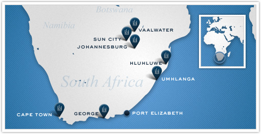 Leading Hotels of the World_South Africa Map